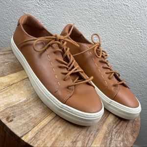 Universal Thread l 11 Men’s Caramel Brown Vegan Faux Leather Lace-up Sneakers